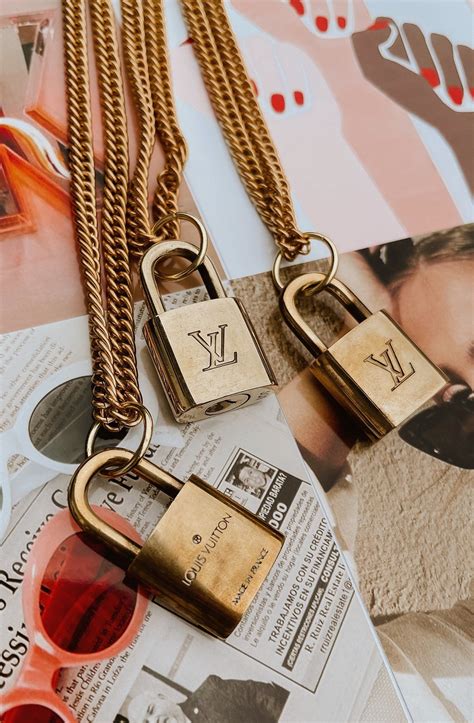 louis vuitton lock necklace dupe|louis vuitton lock necklace vintage.